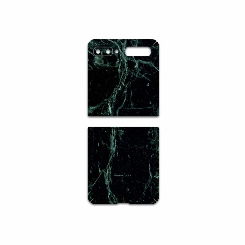 برچسب پوششی ماهوت مدل Graphite-Green-Marble مناسب برای گوشی موبایل سامسونگ Galaxy Z Flip