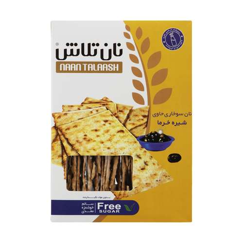 نان سوخاری حاوی شیره خرما تلاش - 400 گرم