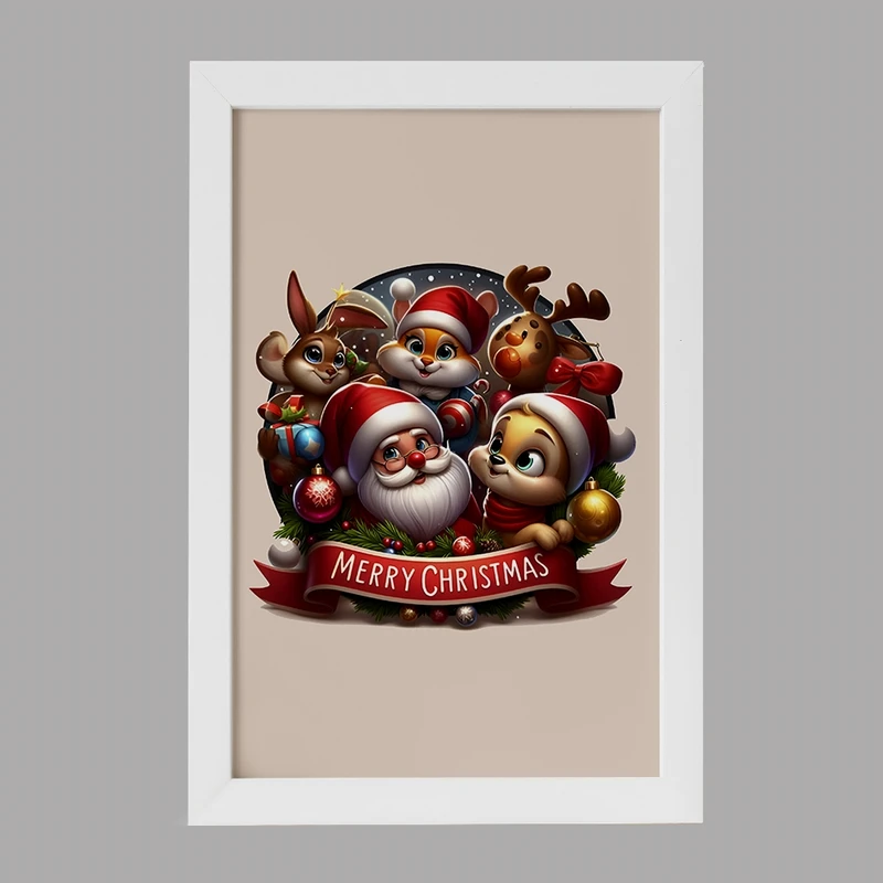 تابلو خندالو مدل کریسمس (Christmas) کد F7496