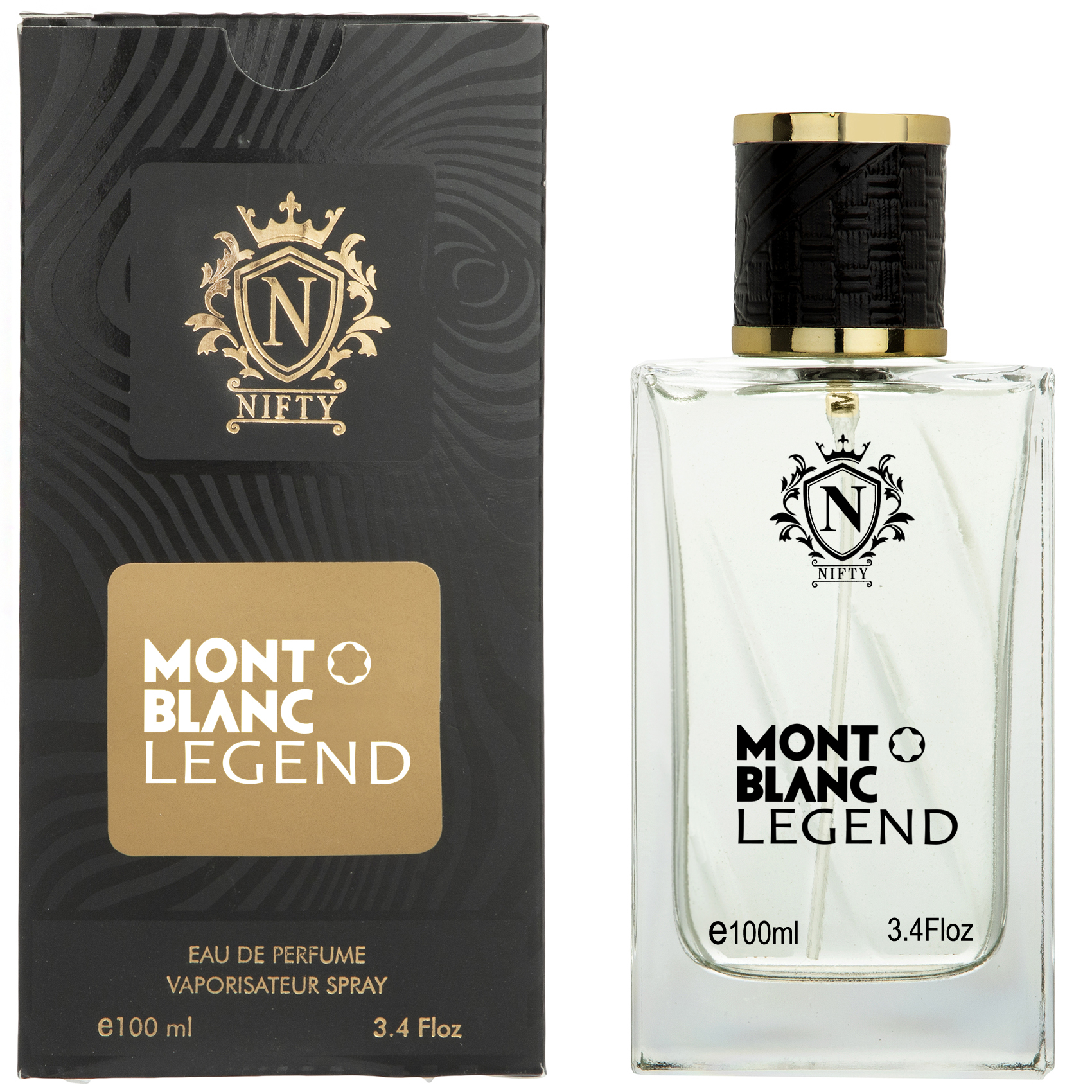 ادو پرفیوم مردانه نیفتی مدل Mont Blanc Legend حجم 100 میلی لیتر