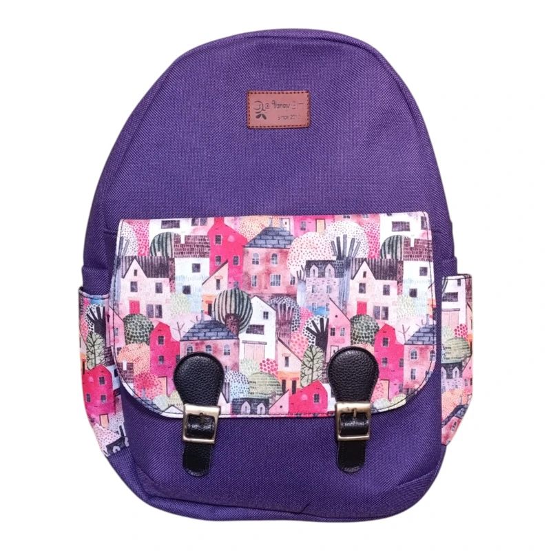 کوله پشتی مدرسه وندی گیفت مدل دامون طرح خونه 002