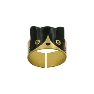 انگشتر نقره زنانه دلی جم طرح گربه کد D 599