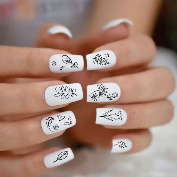 برچسب لنز ناخن کد BLNG6641 مجموعه 2 عددی