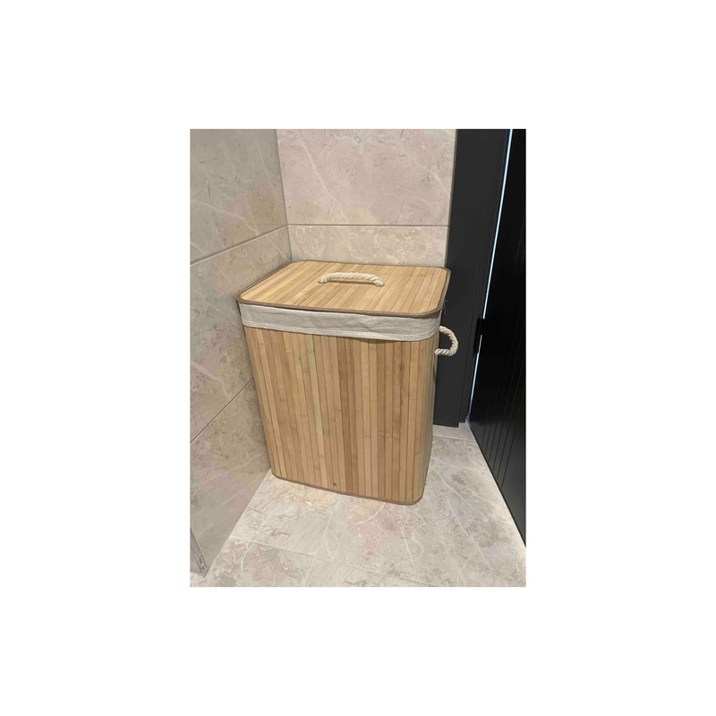 سبد رخت چرک مدل تاشو مربعی