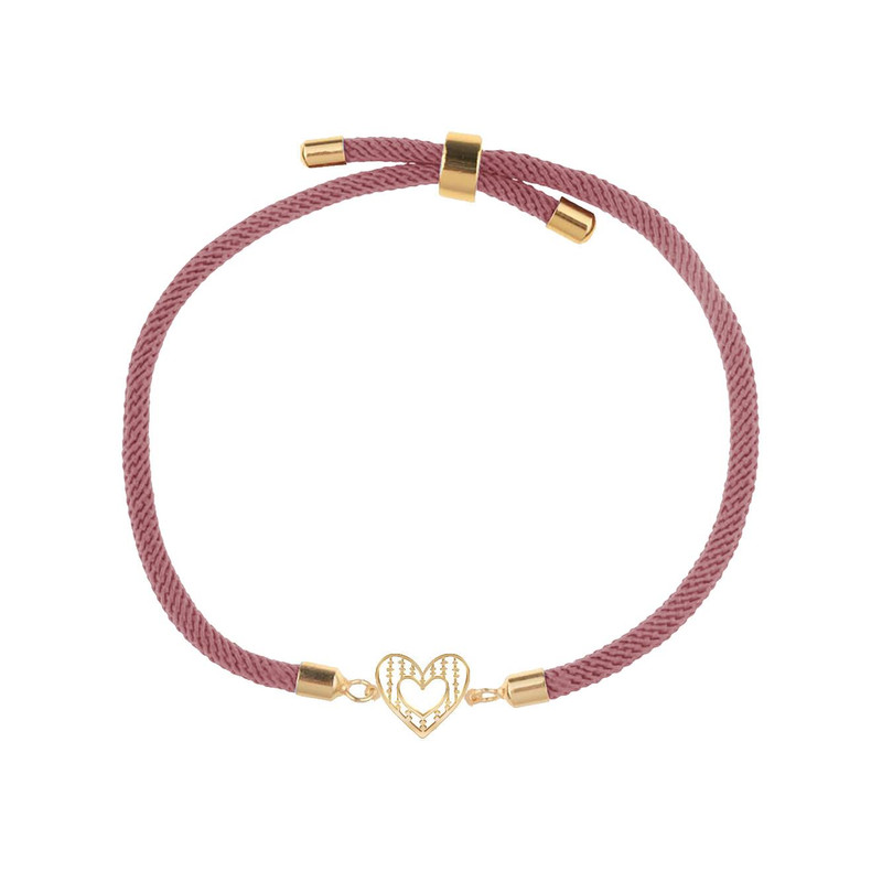 دستبند طلا 18 عیار زنانه مدوپد مدل قلب کد D19-10515