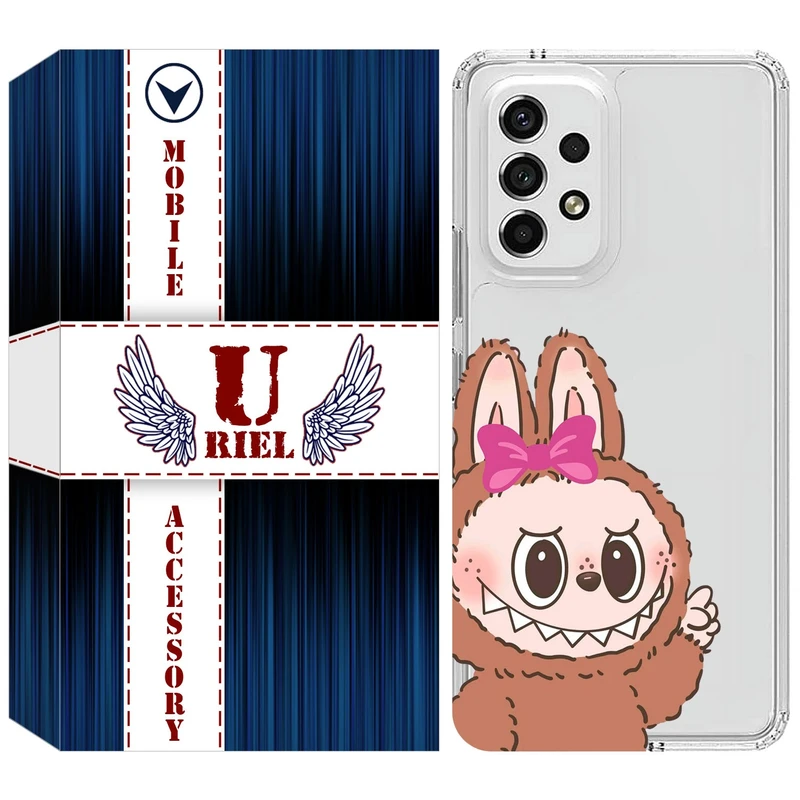 کاور یوریل مدل Clear کد 109 طرح لبوبو Labubu مناسب برای گوشی موبایل سامسونگ Galaxy A32 5G / M32 5G