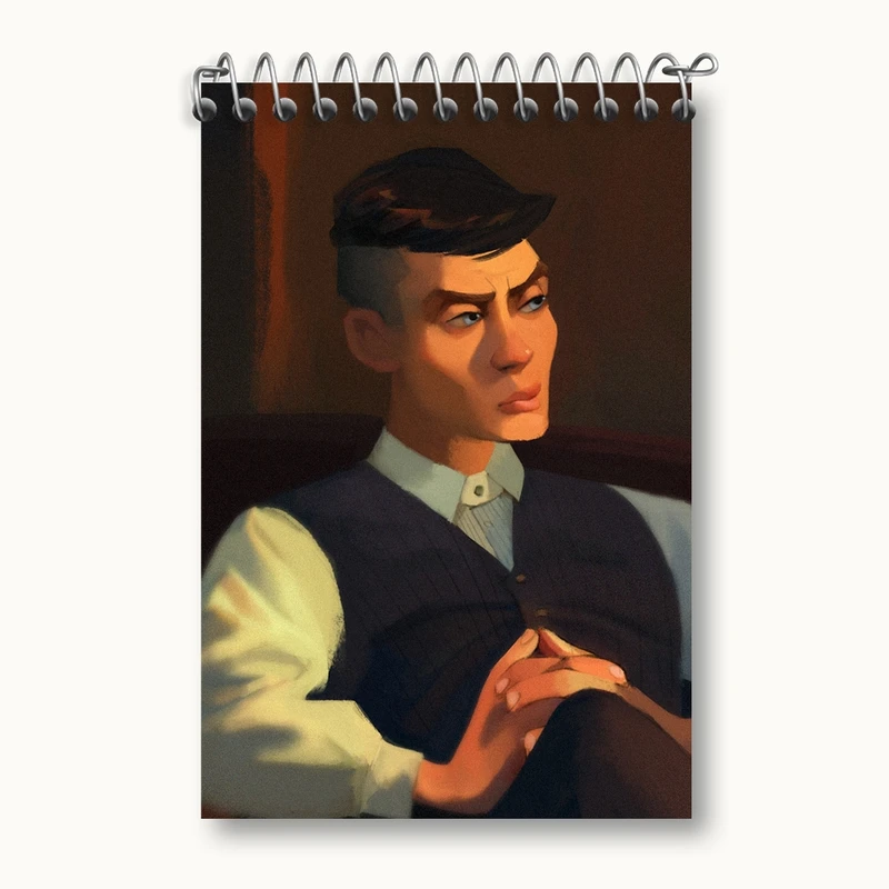 دفتر یادداشت 50 برگ خندالو مدل پیکی بلایندرز (Peaky Blinders) کد F571