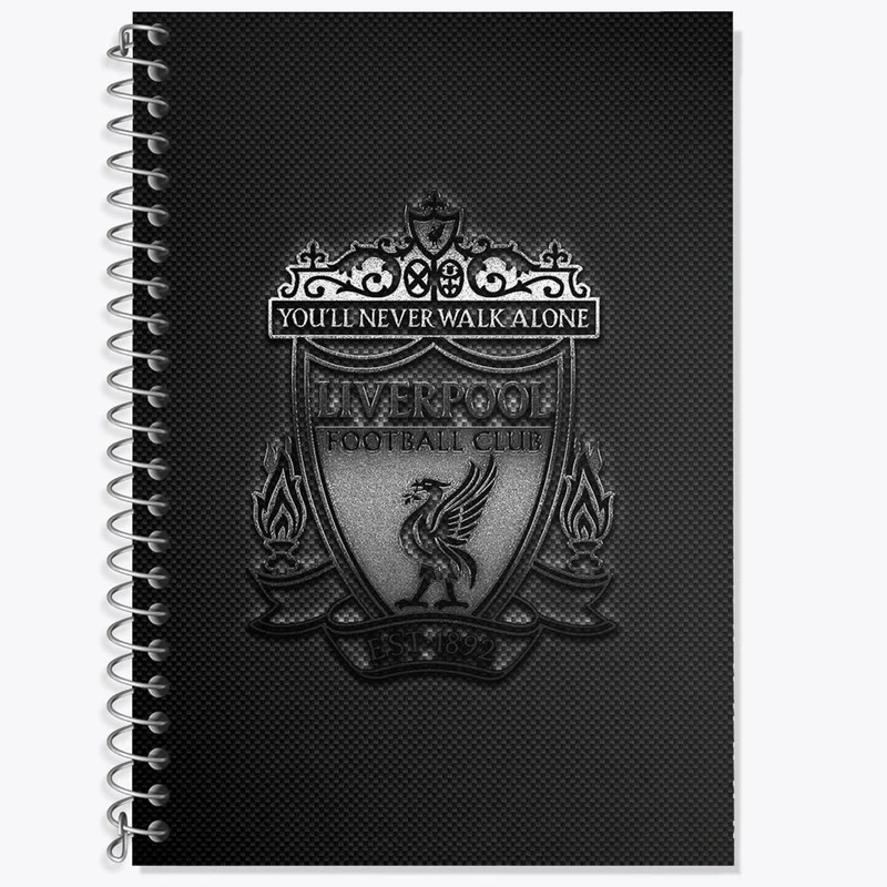 دفتر زبان 50 برگ خندالو مدل سه خط طرح باشگاه لیورپول کد 26978