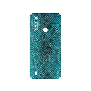 MAHOOT Blue Snake Skin Cover Sticker for Motorola Moto G8 Power Lite