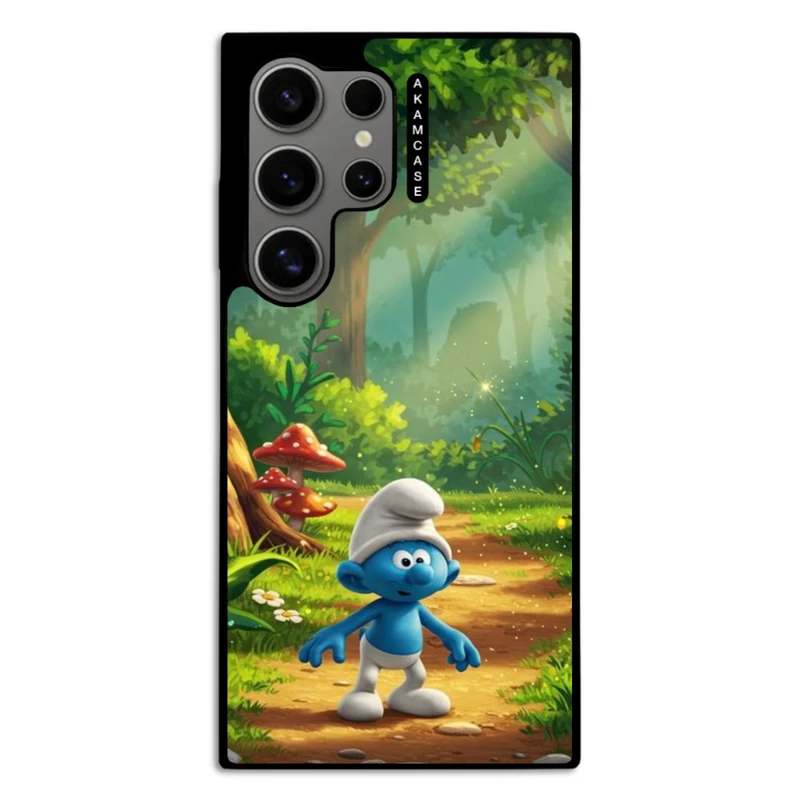 کاور آکام مدل AMC-WSGS24U-SMURFS-7 مناسب برای گوشی موبایل سامسونگ Galaxy S24 Ultra