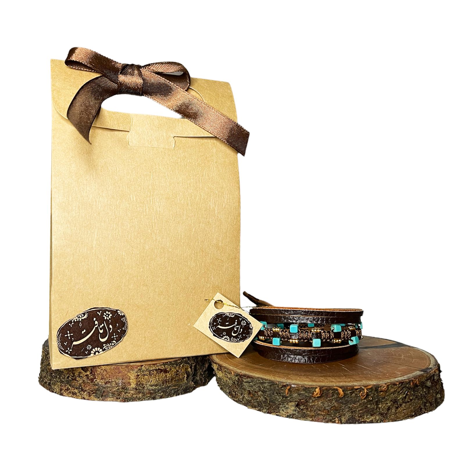 دستبند زنانه دل تافته مدل چرم طبیعی Del_WB07 - - 8