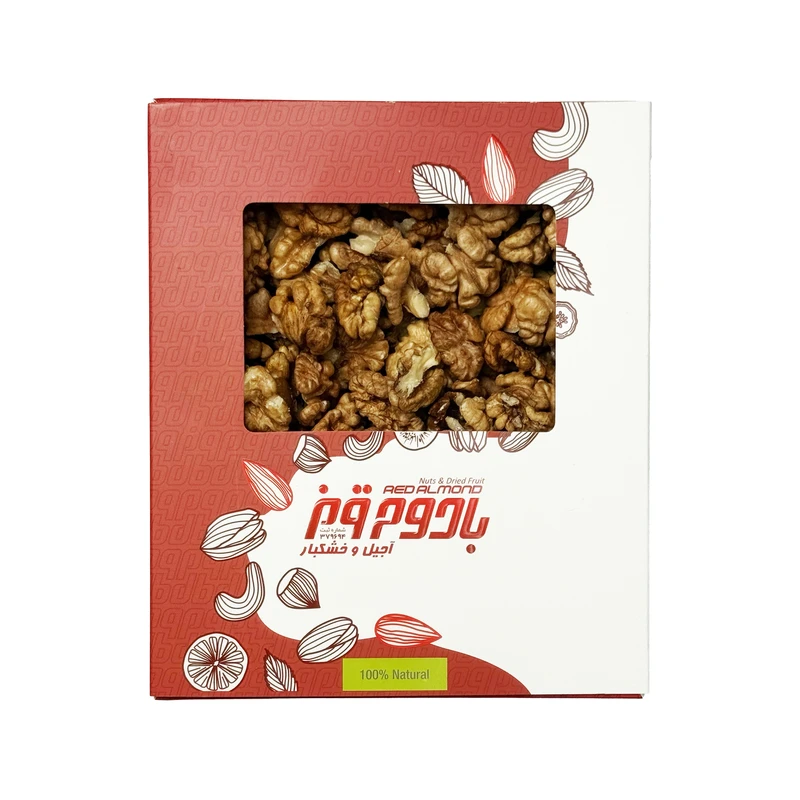 مغز گردو سفید اعلا ایرانی بادوم قرمز-500 گرم