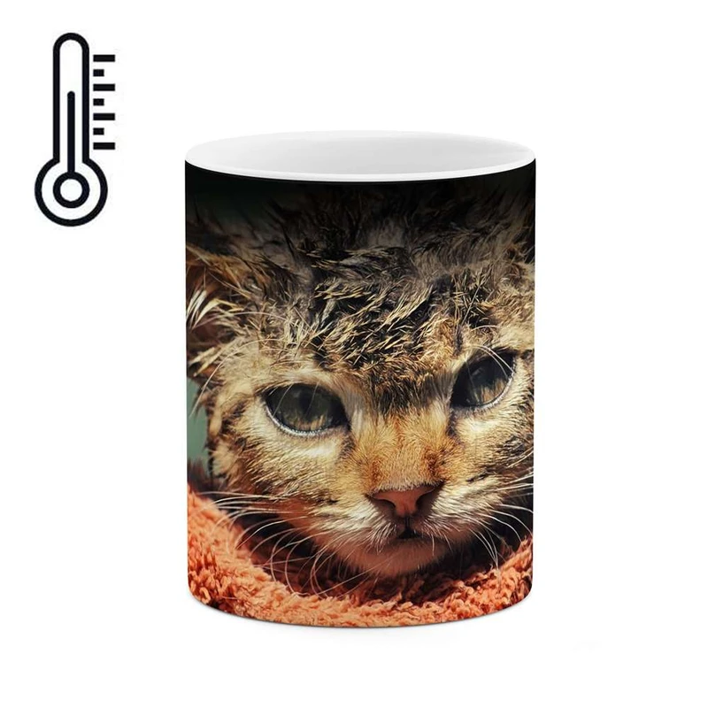 ماگ حرارتی کاکتی مدل گربه کد mgh11289