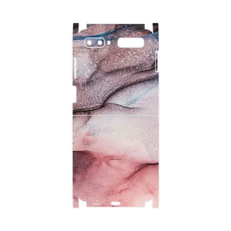 برچسب پوششی ماهوت مدل Smoky pink marble-FullSkin مناسب برای گوشی موبایل سامسونگ Galaxy Z Flip