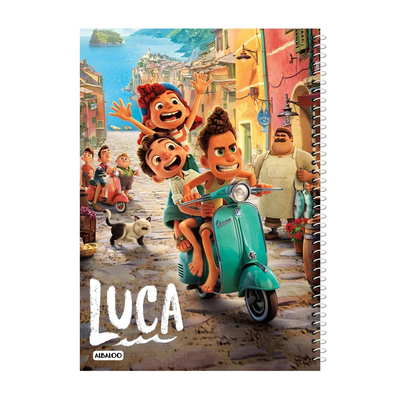 دفتر نقاشی 50 برگ آلبالو طرح انیمیشن لوکا کد 2143