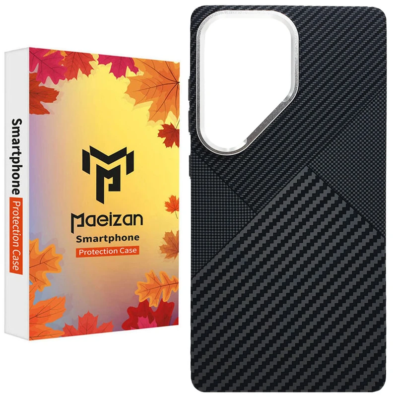 کاور پاییزان مدل Carbon PC Magnetic طرح لاکجری مناسب برای گوشی موبایل سامسونگ Galaxy S25Ultra