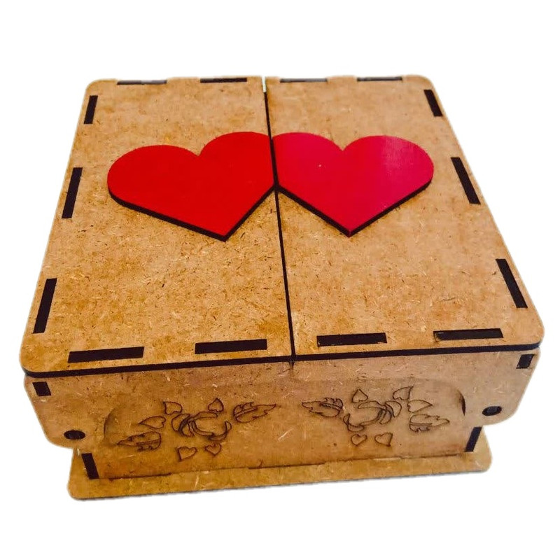 جعبه هدیه مدل قلبی