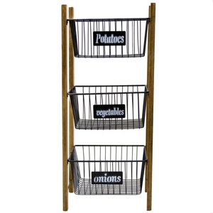 نقد و بررسی سبد سیب زمینی و پیاز مدل رویال ۳ طبقه توسط خریداران