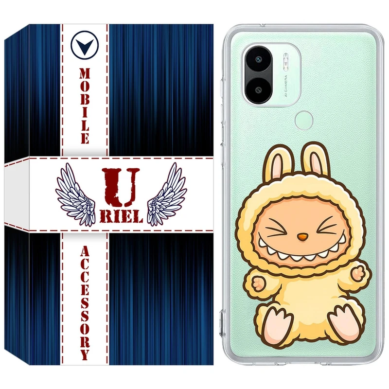 کاور یوریل مدل Clear کد 135 طرح لبوبو Labubu مناسب برای گوشی موبایل شیائومی Redmi A1 Plus / A2 Plus