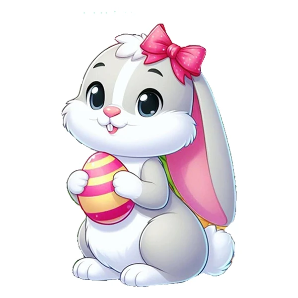  استیکر پارچه و لباس پاد آفرین طرح خرگوشی کد 4649