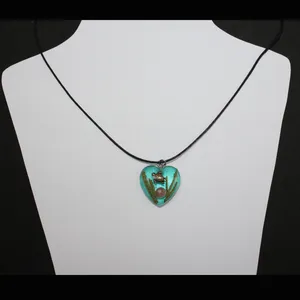 گردنبند دخترانه مدل لاک پشت قلبی