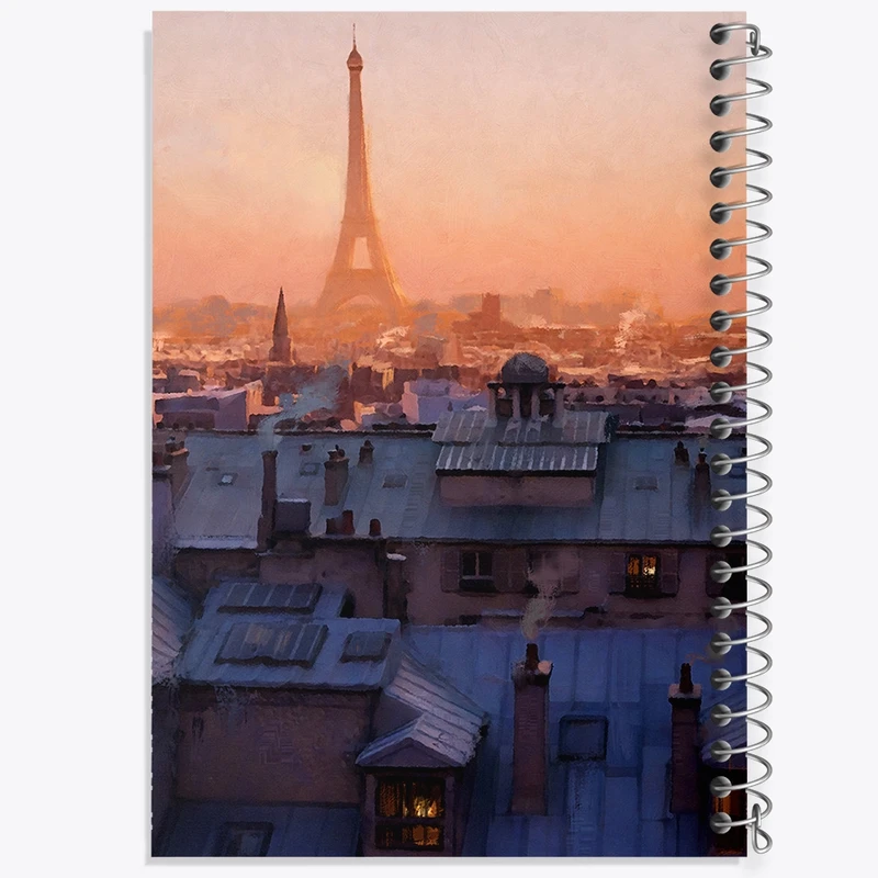 دفتر مشق 100 برگ خندالو طرح برج ایفل کد F605