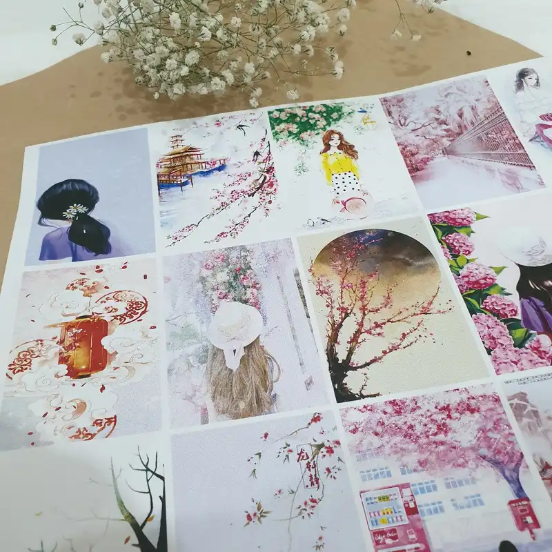 برچسب مدل وینتج رویایی طرح ژورنال اسکرپ بوک کد 03