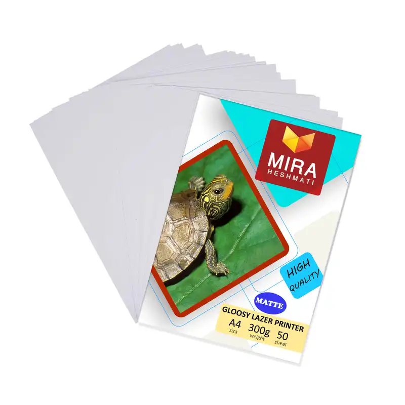 کاغذ چاپ عکس گلاسه میرا مدل PLGM300 سایز 21x30 سانتی متر