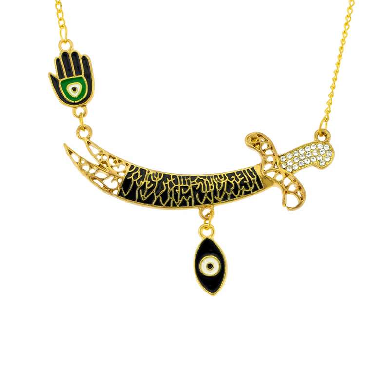 گردنبند برانت طرح شمشیر ذوالفقار امام علی گردنبند برانت طرح شمشیر ذوالفقار امام علی