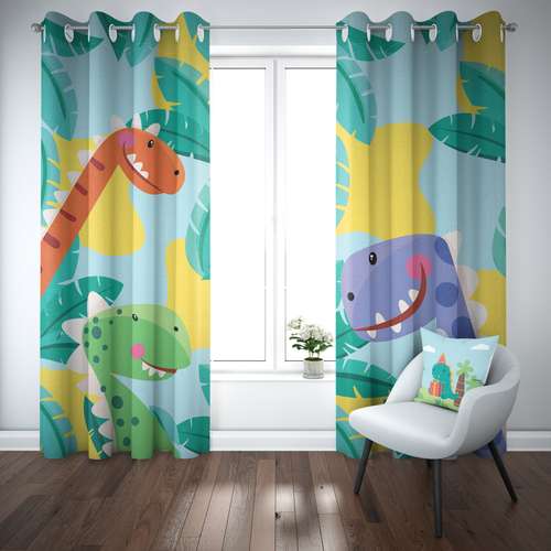 پرده کودک شمسه نگار مدل CK950 سایز 140x250 سانتی متر