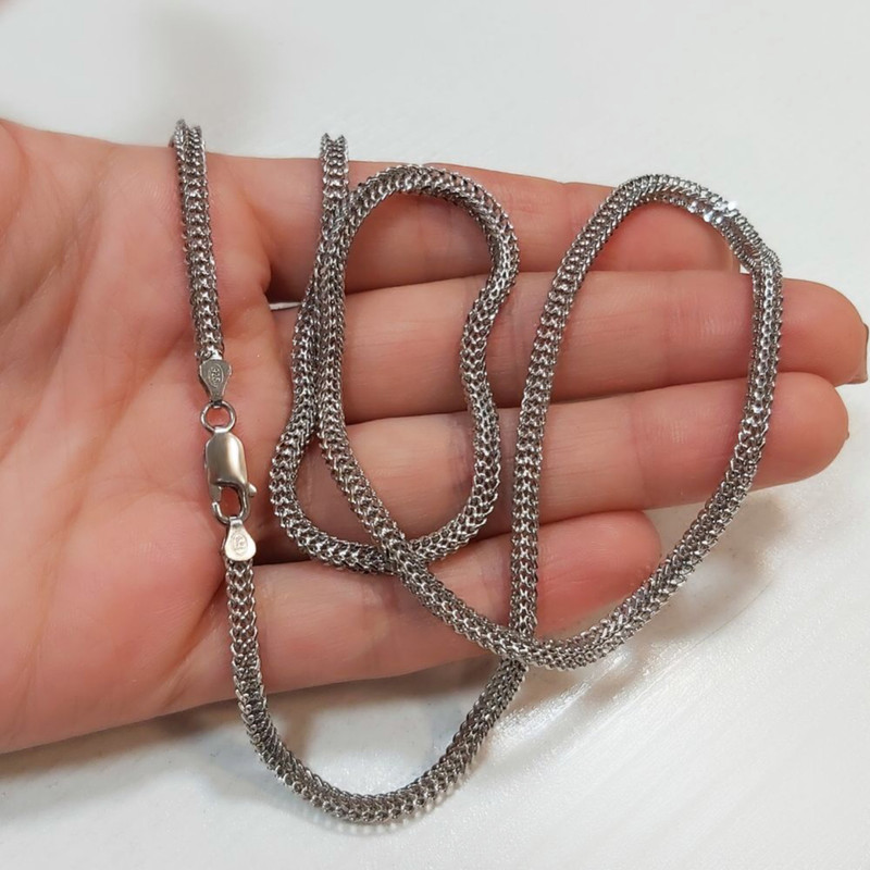 زنجیر نقره مردانه مدل ایتالیایی