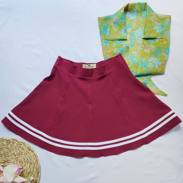 دامن زنانه ال سون مدل چین دار کد PH798 -  - 5