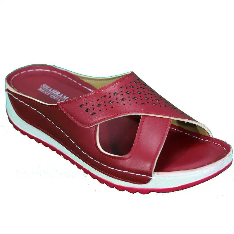 دمپایی زنانه شهرام طب مدل 1027 رنگ قرمز