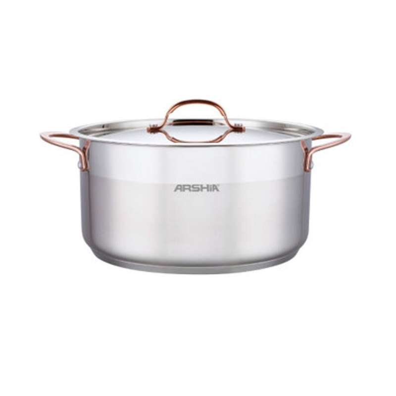 قابلمه استیل عرشیا مدل SS014-2976 سایز 26 قابلمه استیل عرشیا مدل SS014-2976 سایز 26
