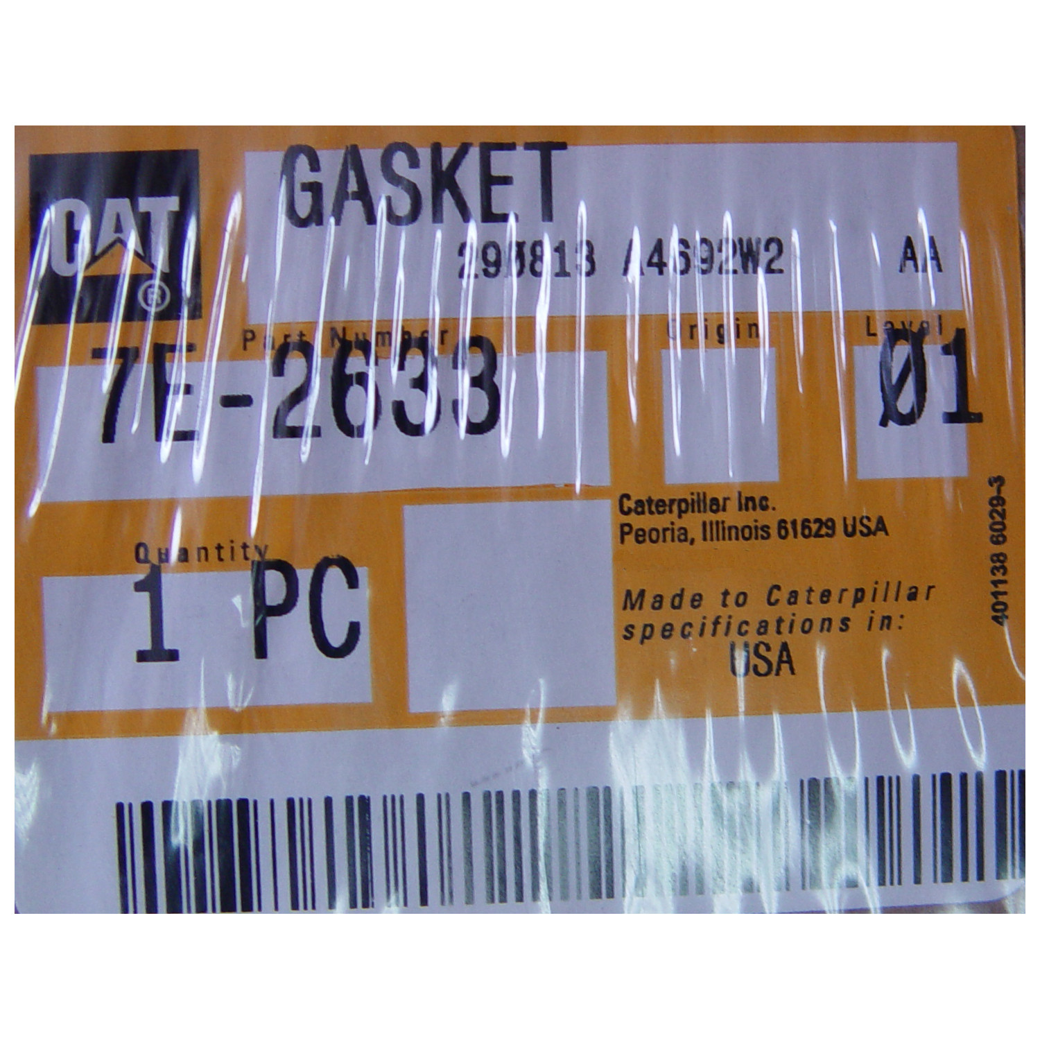 گسکت ماشین آلات کاترپیلار کد 7E2633 گسکت ماشین آلات کاترپیلار کد 7E2633