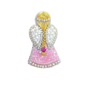 گل سینه زنانه مدل فرشته 5072