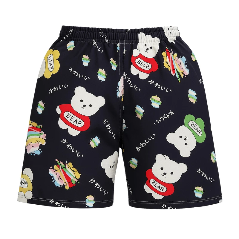 شلوارک راحتی زنانه ماییلدا طرح خرسی کد 5566-1