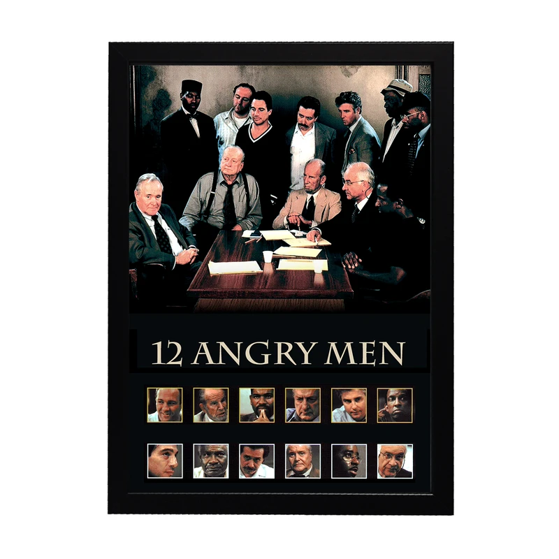 تابلو مدل فیلم دوازده مرد خشمگین کد 02 فریم مشکی