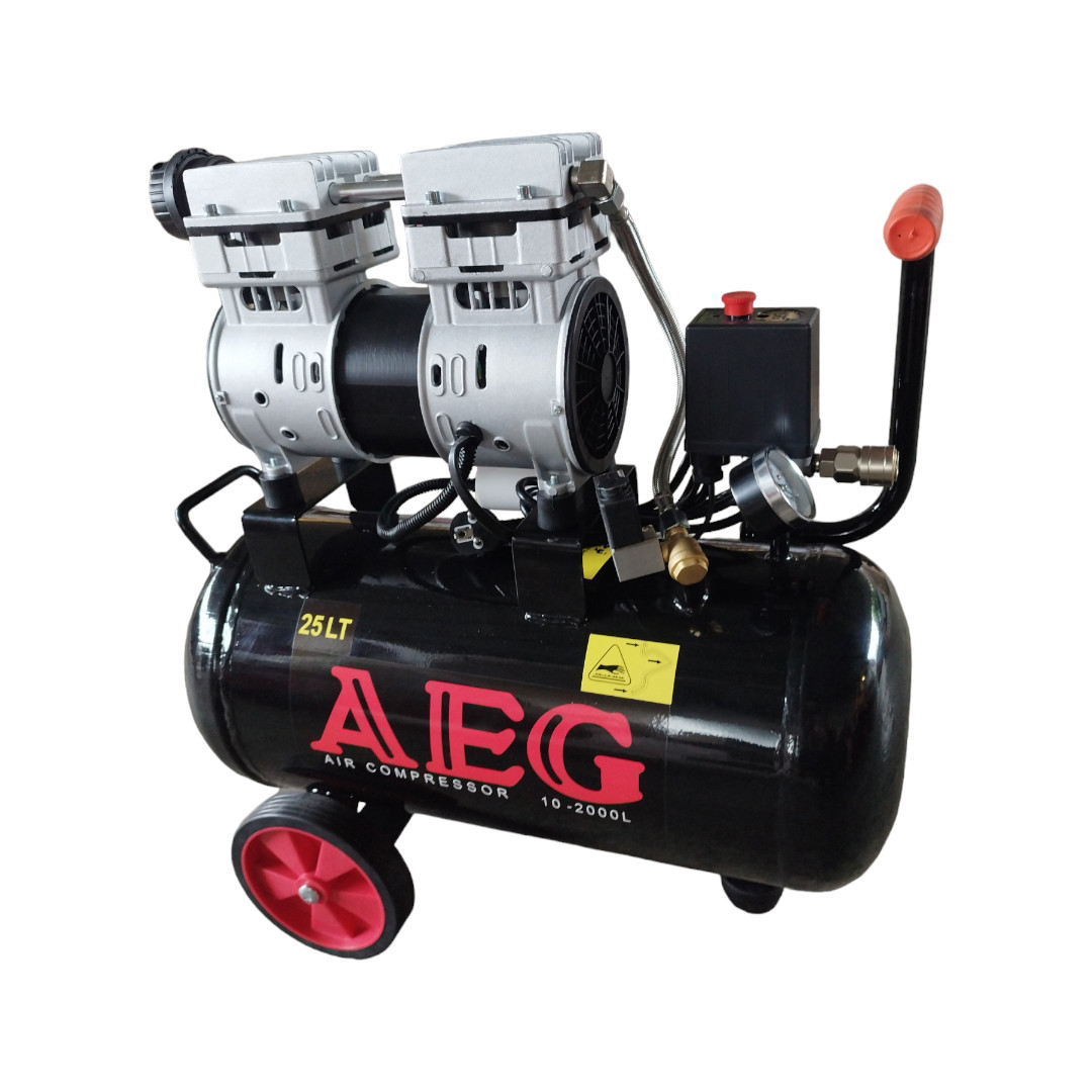 کمپرسور هوا سایلنت آاگ مدل RC2024-25 KS ظرفیت 25 لیتر کمپرسور هوا سایلنت آاگ مدل RC2024-25 KS ظرفیت 25 لیتر