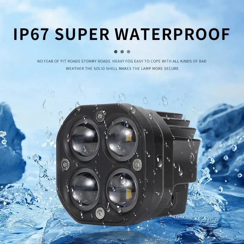 پروژکتور خودرو اچ اف دی مدل DRL-4  بسته دو عددی