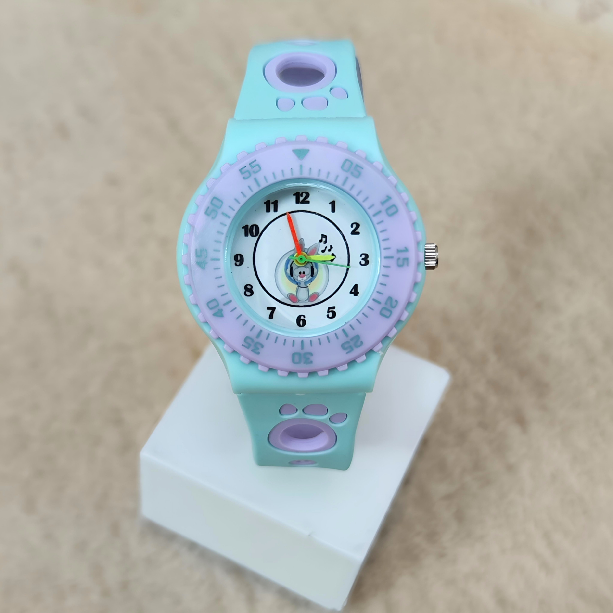 ساعت مچی عقربه ای بچگانه مدل سیلیکونی عروسکی کد 3