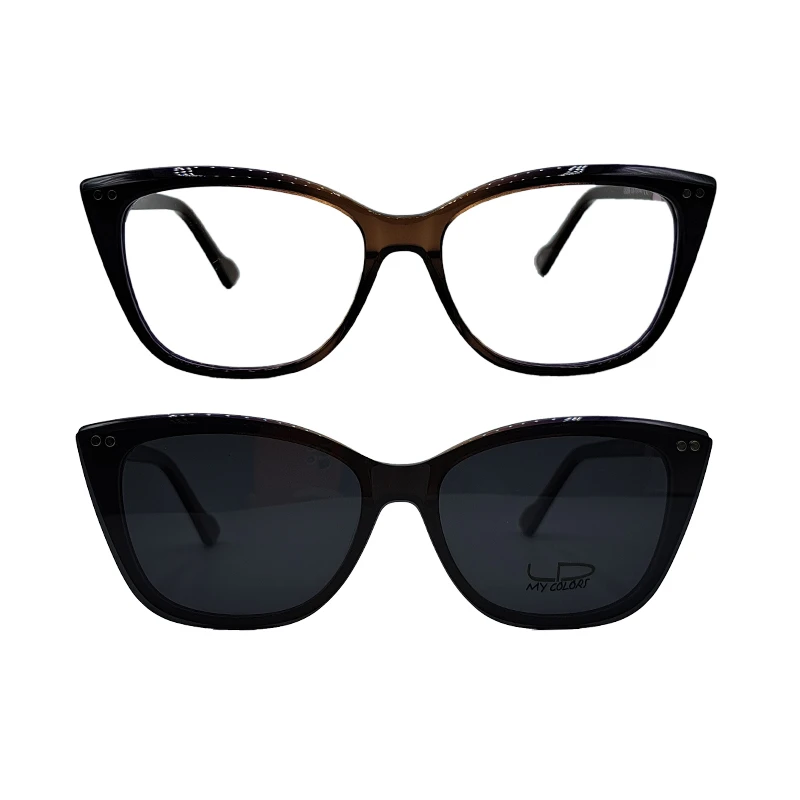 فریم عینک طبی مای کالرز مدل 5259c3 به همراه کاور آفتابی