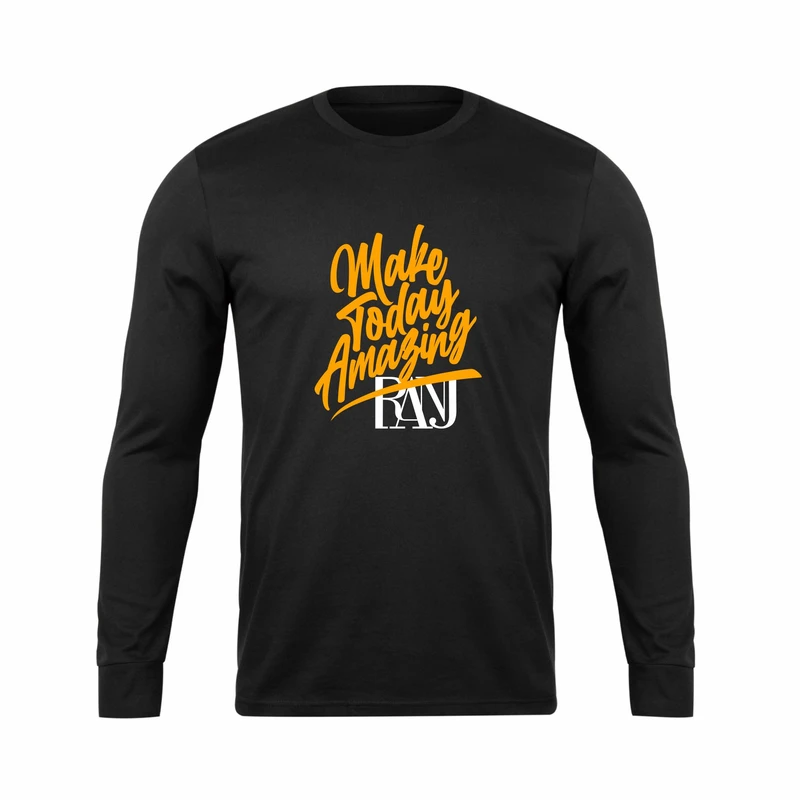 تی شرت آستین بلند مردانه رانژ مدل 22RA16D10M-2629-01 رنگ مشکی