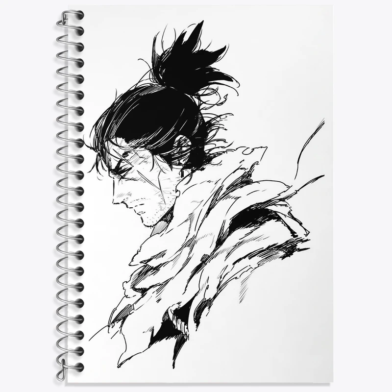 دفتر زبان 50 برگ خندالو مدل سه خط طرح بازی سکیرو (sekiro) کد 31698