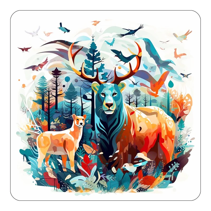 مگنت کاکتی طرح حیوانات رنگی مدل mp25405