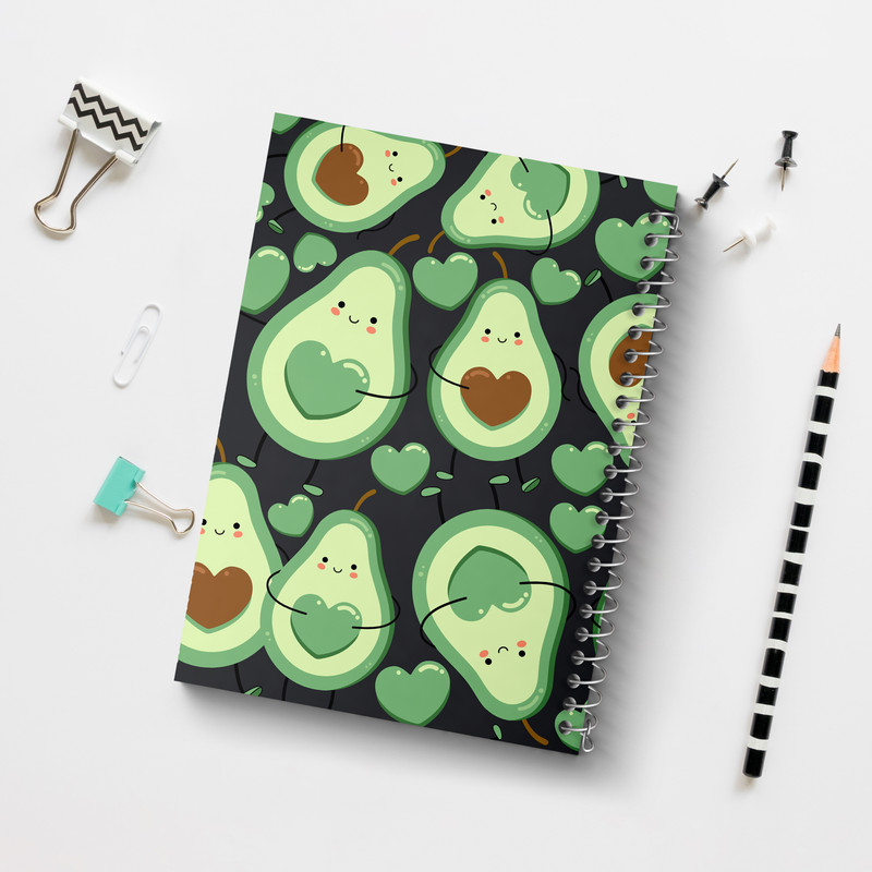 دفتر مشق 100 برگ خندالو مدل آووکادو کد 8621