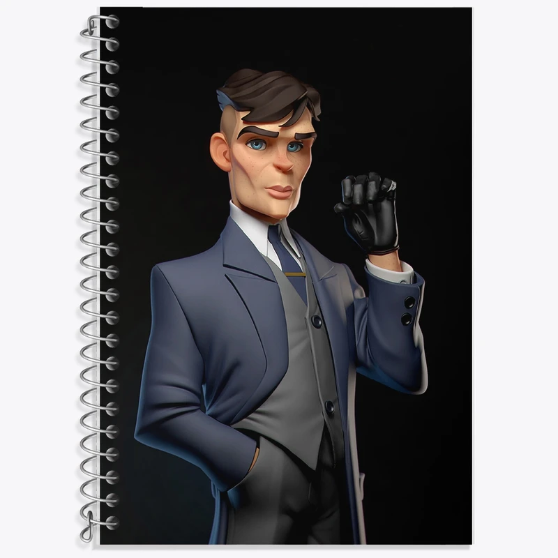 دفتر لغت 50 برگ خندالو طرح پیکی بلایندرز (Peaky Blinders) کد F3