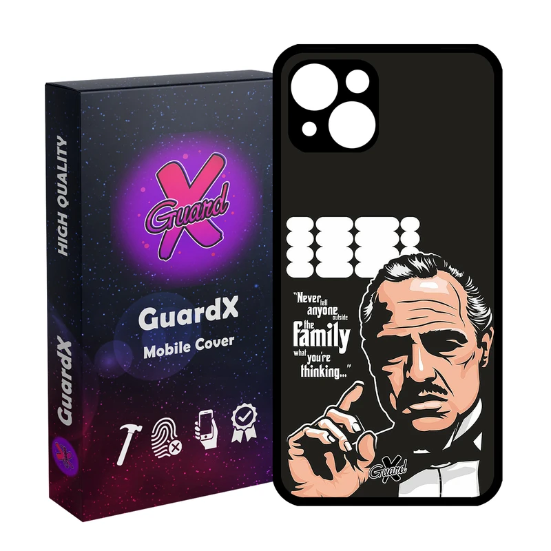 کاور گارد ایکس طرح God Father مدل Glass10197 مناسب برای گوشی موبایل اپل iPhone 13