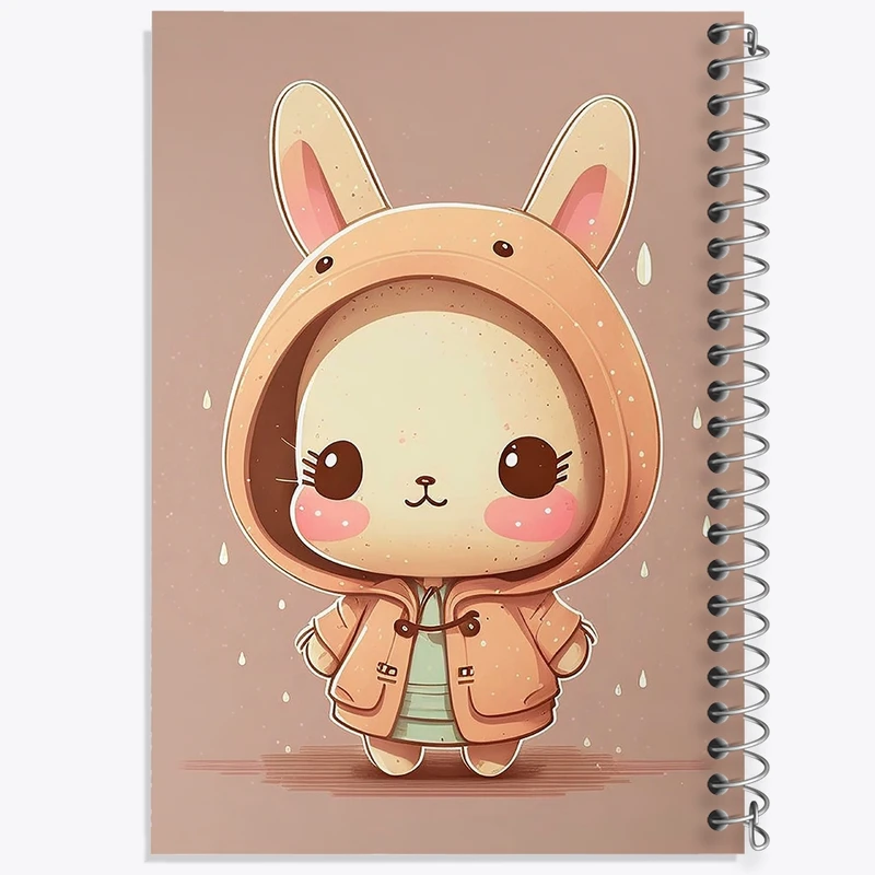 دفتر مشق 100 برگ خندالو طرح خرگوش کیوت کد F2474