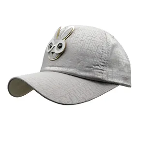 کلاه کپ بچگانه طرح خرگوش عینکی رنگ طوسی